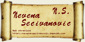 Nevena Sečivanović vizit kartica